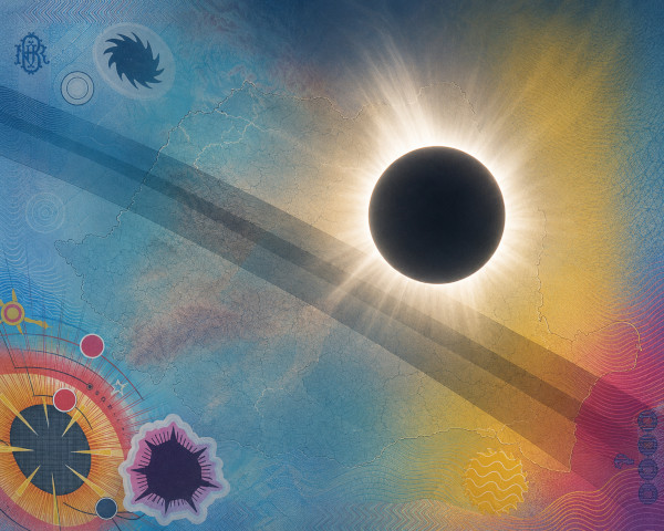 El billete del eclipse de Rumanía